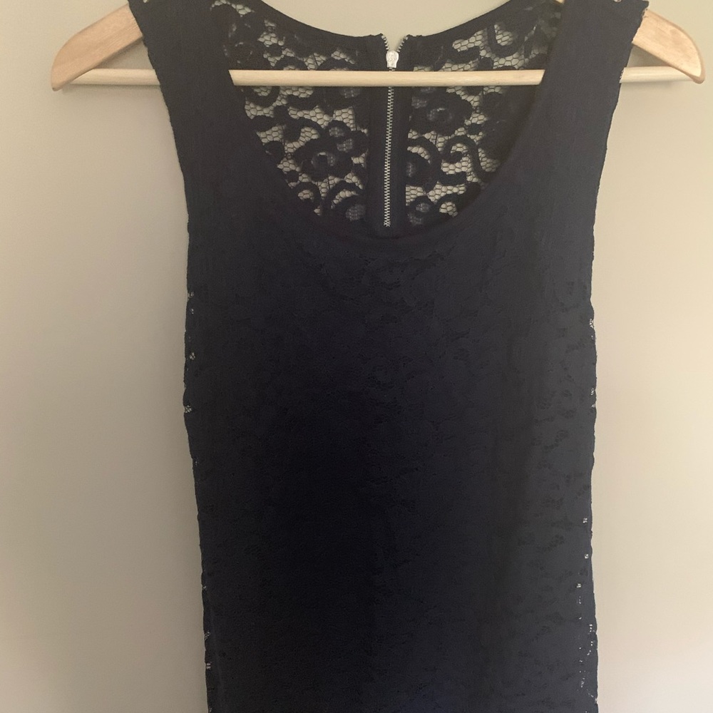 Navy Lace New York & Company Tank Top